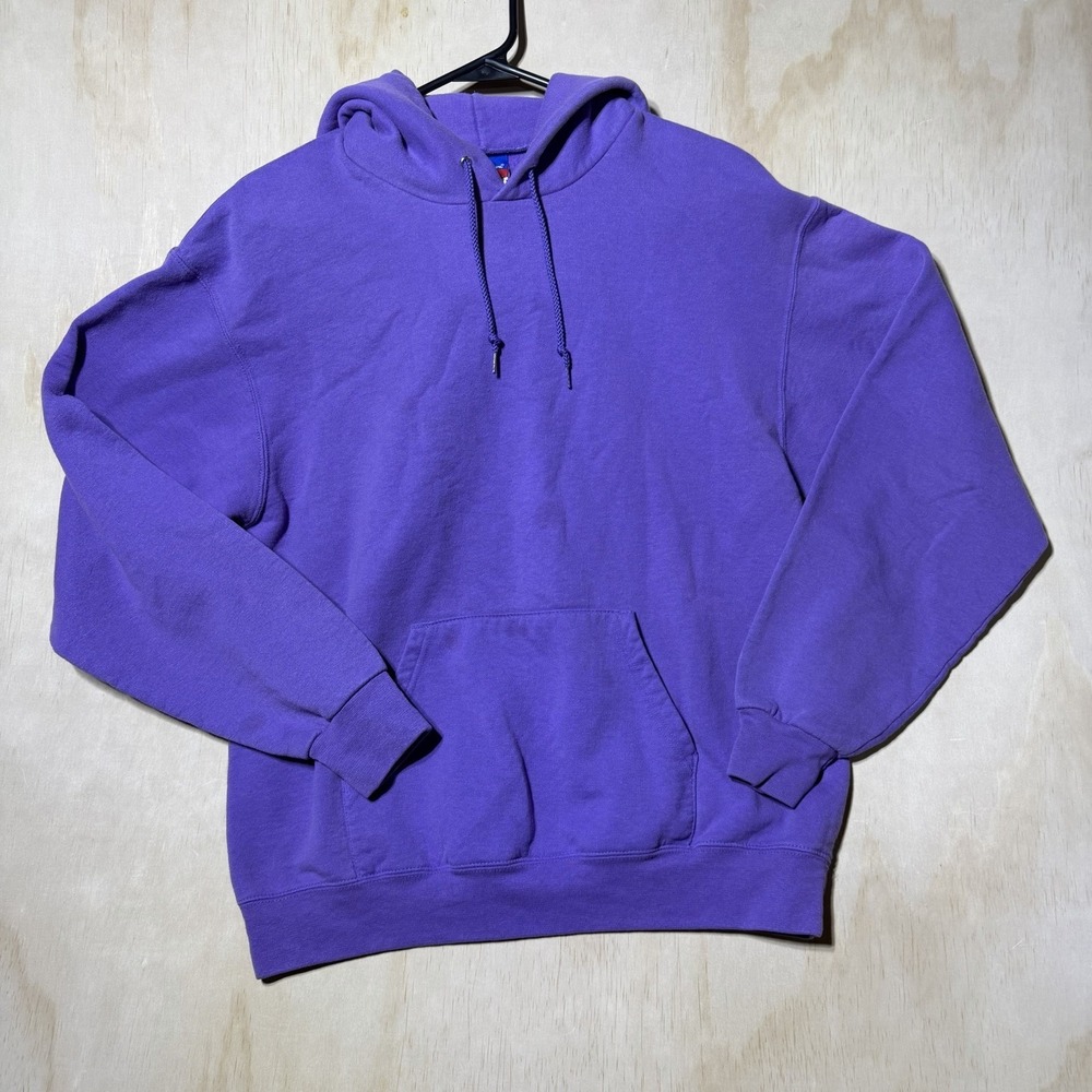 Champion Men’s Medium Purple Pullover Hoodie Sweatshirt Kangaroo Pocket Athletic